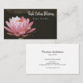Professionele Aangepaste Lotus Logo Yoga Studio Bu Visitekaartje (Voorkant / Achterkant)