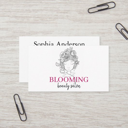 Professionele aangepaste Lotus Logo Yoga Studio Visitekaartje (Voorkant / Achterkant in situ)