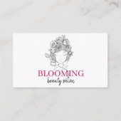 Professionele aangepaste Lotus Logo Yoga Studio Visitekaartje (Voorkant)