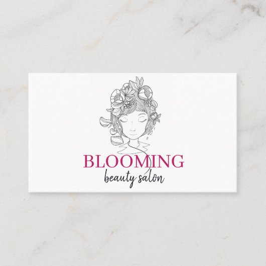 Professionele aangepaste Lotus Logo Yoga Studio Visitekaartje (Voorkant)