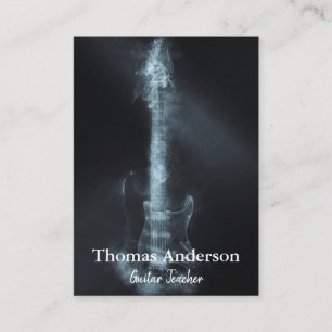 Professionele aangepaste muziekinstrument gitaar visitekaartje
