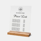 Professionele Aangepaste Naam Logo Diensten Prijsl Acryl Bord (Hoek)