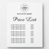 Professionele Aangepaste Naam Logo Diensten Prijsl Fotoplaat (Voorkant)