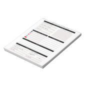 Professionele aangepaste overzichtsplanner voor be notitieblok (Linkerzijde)