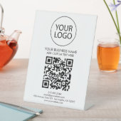 Professionele aangepaste QR-code Business Logo Tex Reclamebord Met Voetstuk (Insitu)