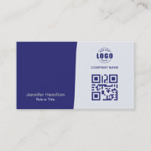 Professionele aangepaste QRCode-foto Blauw grijs