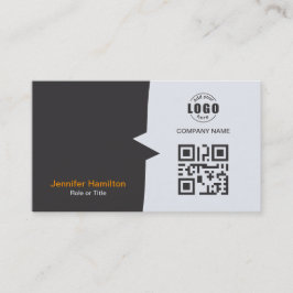 Professionele aangepaste QRCode-fotografie, grijs  Visitekaartje