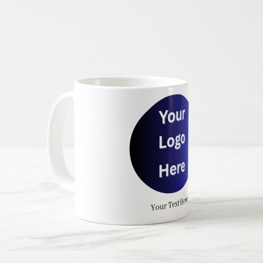 Professionele aangepaste tekst Logo Coffee Koffiemok (Voorkant links)