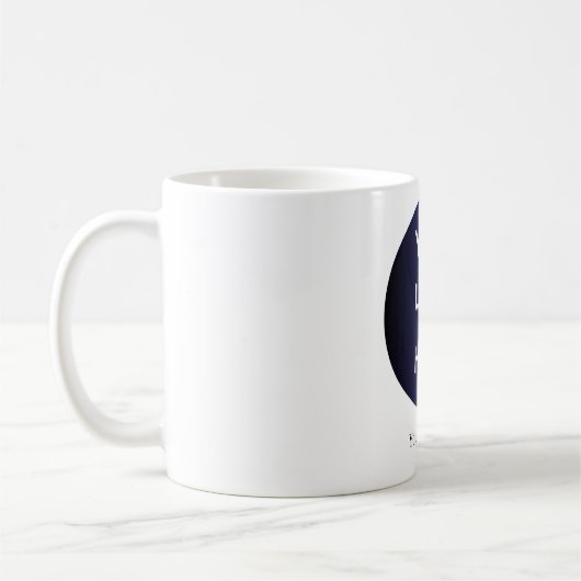 Professionele aangepaste tekst Logo Coffee Koffiemok (Links)