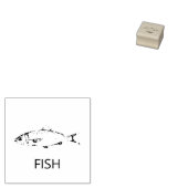 Professionele aangepaste vis bruiloft maaltijd keu rubberstempel (Gestempeld)