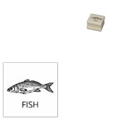 Professionele aangepaste vis bruiloft maaltijd keu rubberstempel (Gestempeld)