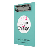 Professionele aangepaste zakelijke grafische kaart mini klembord (Angled2)