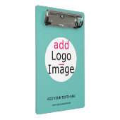 Professionele aangepaste zakelijke grafische kaart mini klembord (Schuin)