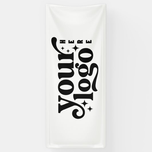 Professionele aangepaste zakelijke Logo-banner Spandoek (Verticaal)