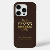 Professionele aangepaste zakelijke Logo | bruin mi Case-Mate iPhone Case (Achterkant)