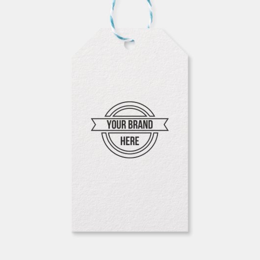 Professionele aangepaste zakelijke Logo Cadeaulabel (Achterkant)