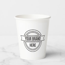 Professionele aangepaste zakelijke Logo Papieren Bekers