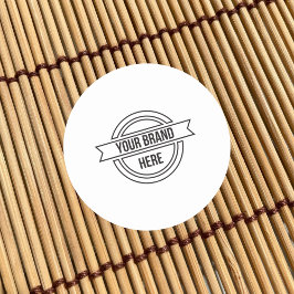 Professionele aangepaste zakelijke Logo Ronde Sticker