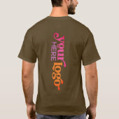 Professionele aangepaste zakelijke Logo T-shirt (Achterkant)