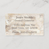 Professionele Aannemer Home Remodelling Visitekaartje (Achterkant)