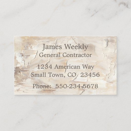 Professionele Aannemer Home Remodelling Visitekaartje (Achterkant)