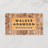 Professionele Aannemer - Ziet eruit als Rustiek ho Visitekaartje (Voorkant)