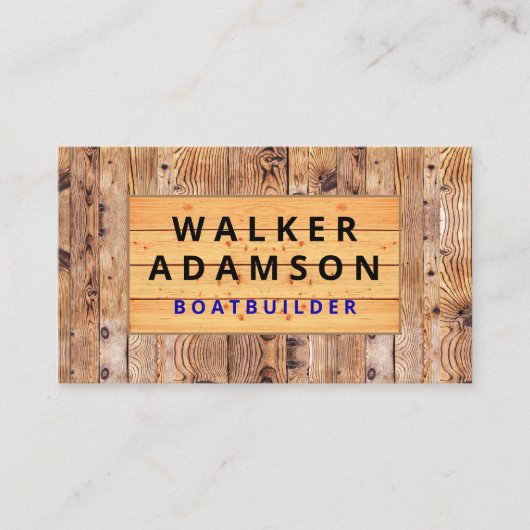 Professionele Aannemer - Ziet eruit als Rustiek ho Visitekaartje (Voorkant)