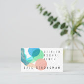 Professionele abstracte gewichtstoename visitekaartje (Staand voorkant)