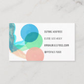 Professionele abstracte gewichtstoename visitekaartje (Achterkant)