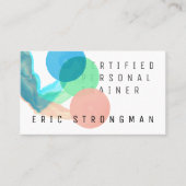 Professionele abstracte gewichtstoename visitekaartje (Voorkant)