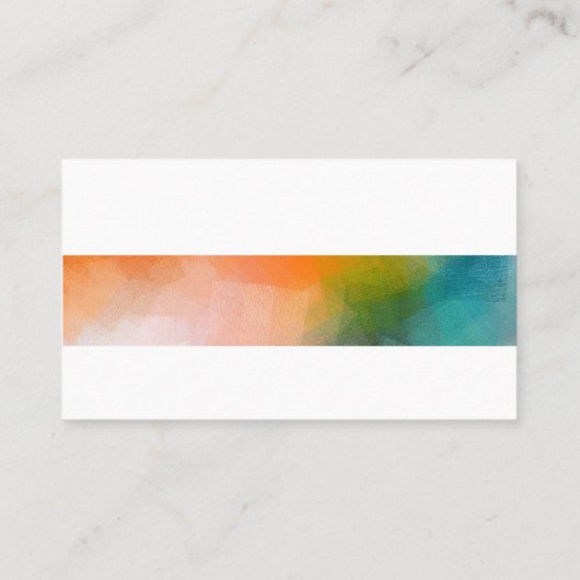 Professionele Abstracte Kunst Creatieve Moderne Vl Visitekaartje (Achterkant)