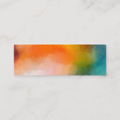 Professionele Abstracte Kunst Premium Linnen Luxe Mini Visitekaartje (Achterkant)