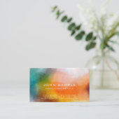 Professionele Abstracte Kunst Premium Linnen Luxe Visitekaartje (Staand voorkant)