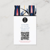 Professionele Abstracte Retro  Waterverf Kunst Visitekaartje (Achterkant)