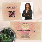 Professionele Abstracte spiralige QR-code Sjabloon Visitekaartje