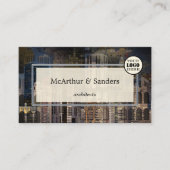 Professionele Abstracte stedenbouwkundige Visitekaartje (Voorkant)