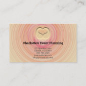 Professionele Abstracte ZandspiraalSjabloon Visitekaartje (Achterkant)