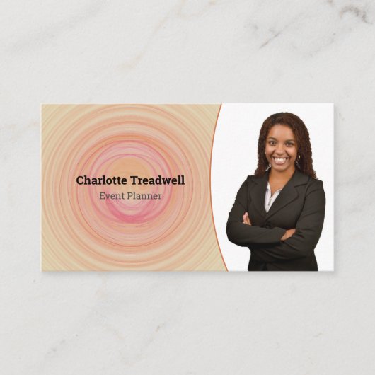 Professionele Abstracte ZandspiraalSjabloon Visitekaartje (Voorkant)