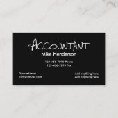Professionele accountant visitekaartje (Voorkant)