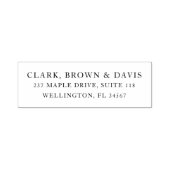 Professionele achternamen Retouradreslabel Zelfinktende Stempel (Design)