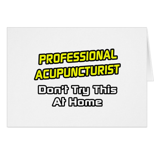 Professionele Acupuncturist .. grap (Voorkant Horizontaal)
