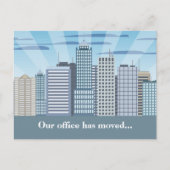 Professionele adreswijziging Modern Kantoor verpla Briefkaart (Voorkant)