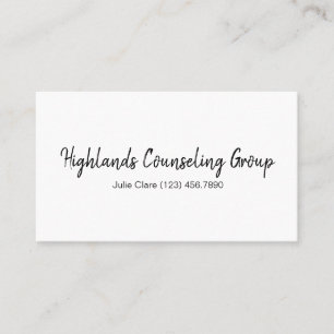 Professionele adviesgroep Life Coach, Business Visitekaartje
