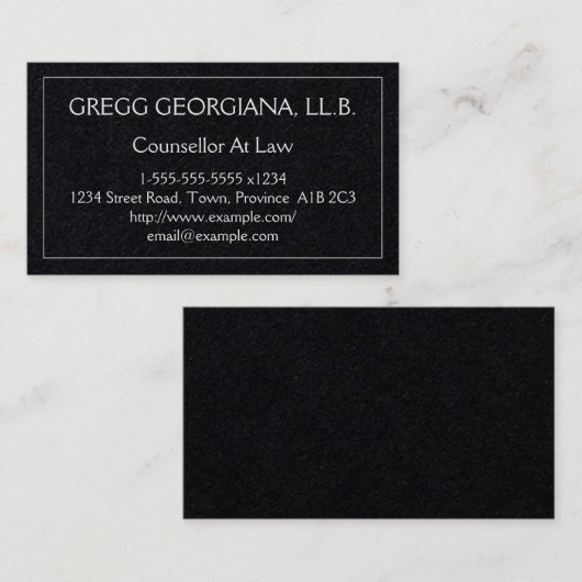 Professionele adviseur op het Visitekaartje van de (Voorkant / Achterkant)