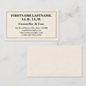 Professionele adviseur op het Visitekaartje van de (Voorkant / Achterkant)