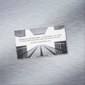 Professionele Advocaat Advocaat Kantoor Gebouw Magnetisch Visitekaartje (Voorbeeld)