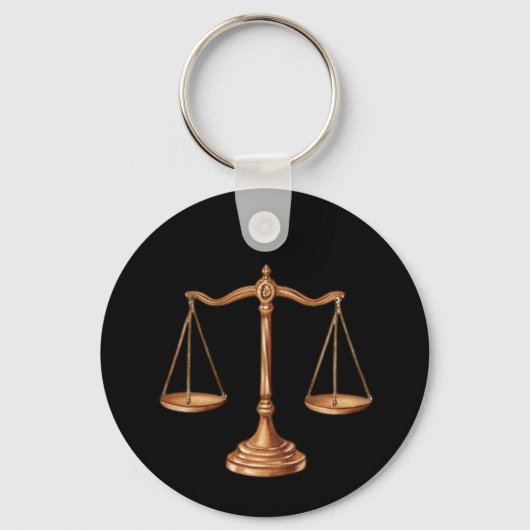 Professionele advocaat advocaat luxe Black Gold Sleutelhanger (Voorkant)