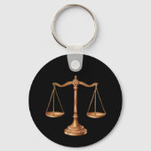 Professionele advocaat advocaat luxe Black Gold Sleutelhanger (Achterkant)