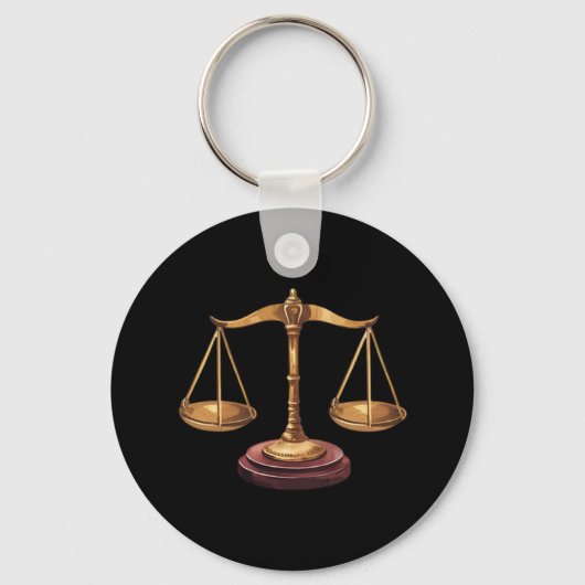 Professionele advocaat advocaat luxe Black Gold Sleutelhanger (Voorkant)