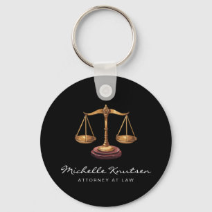 Professionele advocaat advocaat luxe Black Gold Sleutelhanger